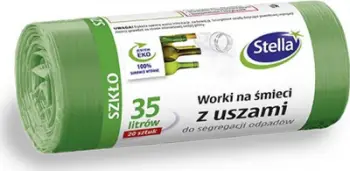 Qese plehrash STELLA, 35L, me doreza, për xham, 20 copë, jeshile
