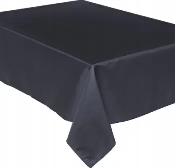 Mbulesë tavoline drejtkëndore, 140 x 240 cm, kundër njollave, gri e errët