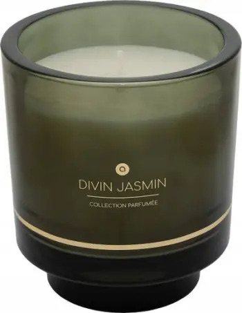 Qiri aromatik Ilae Atmosphera, 225g, aromë jasemini, kavanoz qelqi i gjelbër