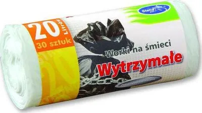 Qese plehrash Stella Pack, 20L, 30 copë, të bardha - 1
