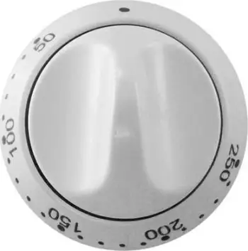 Buton termostati furre Mastercook 411, diametër 49 mm, i bardhë
