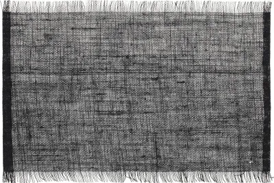 Mbulesë tavoline Emako, 45 x 30 cm, me fruda, e zezë - 1