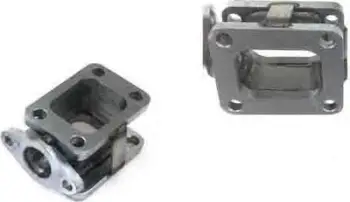 Flanxhë reduktuese turbo TurboWorks T3 T4 për wastegate, metalike, e argjendtë