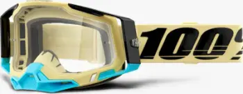 Syze motokrosi 100% Racecraft 2 Airblast, xham Lexan, rrip silikon, shumëngjyrëshe