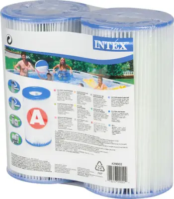 Fishekë zëvendësues për filtër Intex A, 2 copë, të bardhë