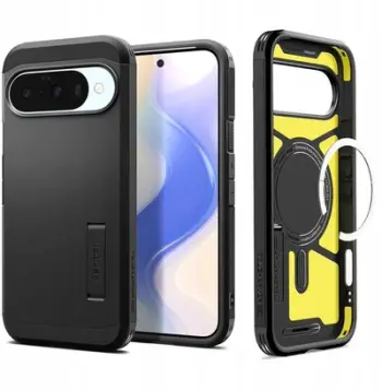 Mbulesë telefoni Spigen Resistant Armor për Google Pixel 10 Pixel 10 Pro, rezistente ndaj goditjeve, e zezë