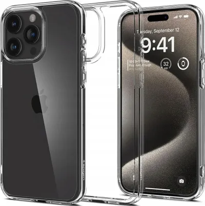 Mbulesë telefoni Spigen Ultra Hybrid për iPhone 16 Pro Max, transparente - 1