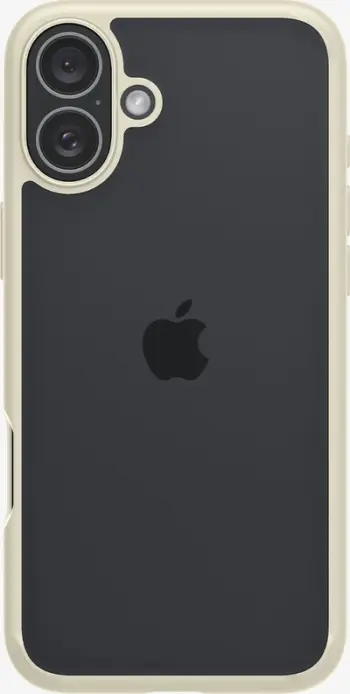 Mbulesë telefoni Spigen Ultra Hybrid, për iPhone 16 Plus, transparente, bezhë e zbehtë