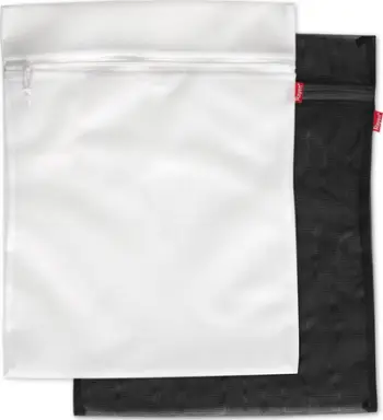 Qese rrobash Rayen, set 2 copë, 50x40cm, të bardha dhe të zeza