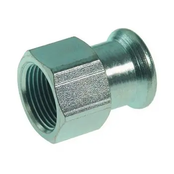 Fiting femër për tub Diam, çelik karboni, 35 x 1 1/4 mm, set 5 copë, argjendtë