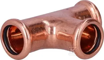 Fiting T bakri Kan-therm Copper Press, 18 mm, për tuba presimi, ngjyrë bakri