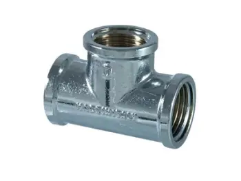 Fiting bronzi TDM Tee, 1/2", për ujë, ngjyrë bronzi