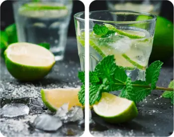 Mbulesë universale pianure Wenko Mojito, 30 x 52 cm, xham, jeshile, 2 copë