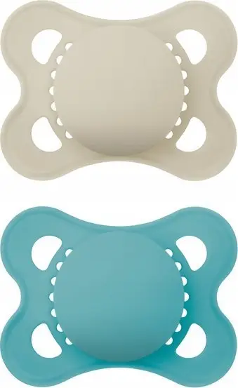 Qetësues MAM Original 2-6m, silikon SkinSoft, set për djem