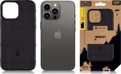 Mbulesë telefoni Tactical Infantry për iPhone 13 Pro Max, TPU, e zezë - 1