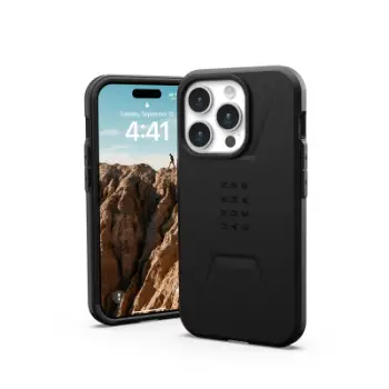 Mbulesë UAG Civilian Series për iPhone 15 Pro, MagSafe, e zezë