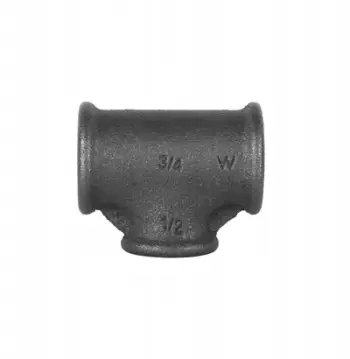 Fiting T hidraulik OPAL B1 Black Red, 11/4x1/2, për tub, i zi e kuqe