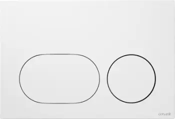 Buton shkarkimi Cersanit Dueto, dual flush, plastikë, i bardhë