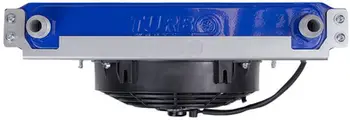Radiator vaji TurboWorks Race, 19 rreshta, ventilator 7", blu