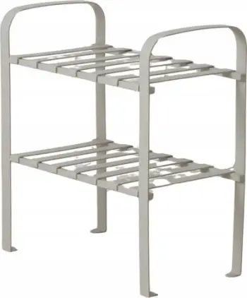 Raft metalik Seléna, 2 nivele, 28x50x55.5 cm