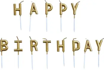 Qirinj feste për tortë Happy Birthday, dekorativë, shumëngjyrësh