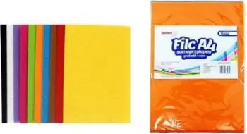 Fletë filci vetëngjitëse BREWIS FCK410, format A4, 1mm, shumëngjyrëshe