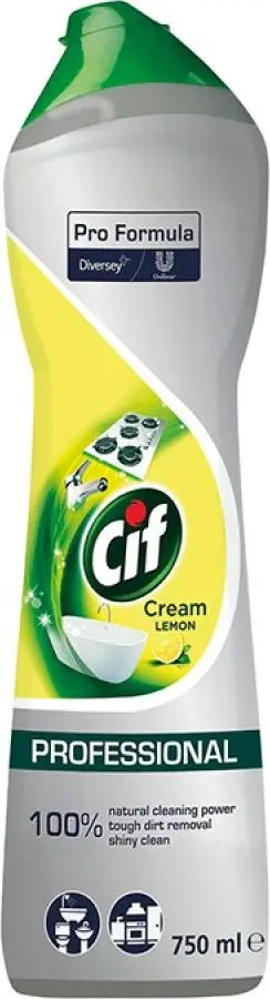 Qumësht pastrues Cif Diversey Lemon, universal, 0.75L