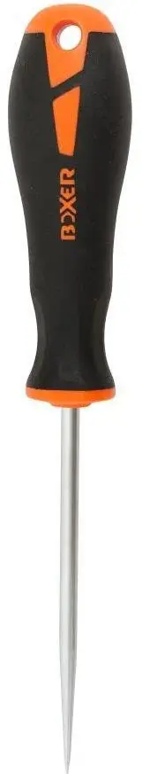 Qyrë dore Boxer Awl, Ø6mm, bosht 100mm, portokalli e zezë