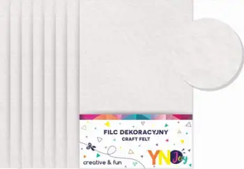 Fletë dekorative Noster Decorative, set 8 fletë A4, e bardhë