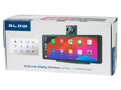 Radio makine multimediale Android Auto CarPlay, ekran me prekje, kamerë pasme, e zezë - 4