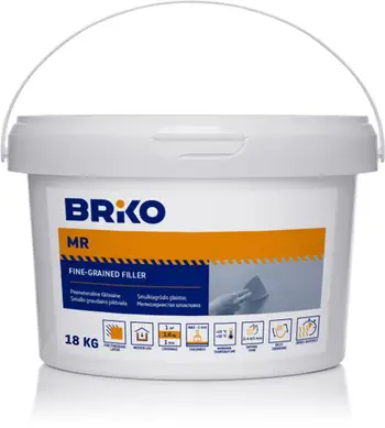Mbushës muresh Briko MR, me agregat mermeri, 18 kg, i bardhë
