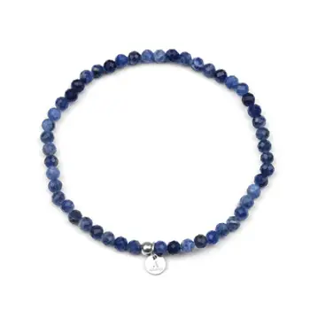 Byzylyk për femra Agato Sodalite POL-B16/20G, i argjendtë/ i kaltër