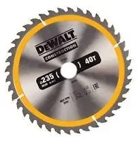 Fletë sharrë rrethore Dewalt DT1955-QZ, 235mm, 40 dhëmbë, për dru