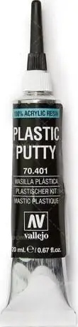 Mbushës plastik akrilik Vallejo VJP70401, 20 ml, i bardhë
