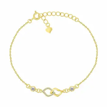 Byzylyk Brilio Silver Elegant i Mbuluar me Ar me Zircone BRC157Y