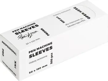 Fletë mbrojtëse për makinë tatuazhi Pen Foil Pro Ink, set 500 copë, transparente