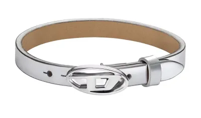 Byzylyk dore Diesel Stackables DX1518040, unisex, i argjendtë/ i kaftë - 1