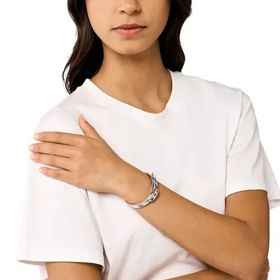 Byzylyk dore Diesel Stackables DX1518040, unisex, i argjendtë/ i kaftë - 4