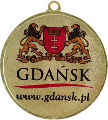 Medalje ari me një hapësirë ​​për një emblemë 50 mm Victoria Sport
