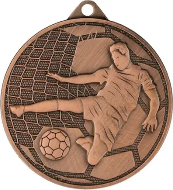 Medalje futbolli Gold Medal MMC4505/B, 45mm, bronzi, ngjyrë ari