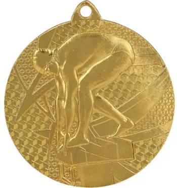 Medalje noti çeliku, 50mm, ngjyrë ari