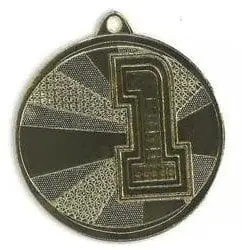 Medalje noti Victoria Sport, çelik ari, me gravurë në laminat
