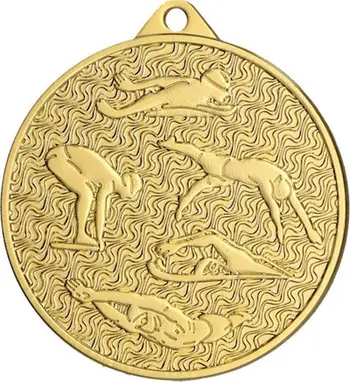 Medalje sportive Gold Medal MMC4506, 45mm, motiv noti, ngjyrë ari