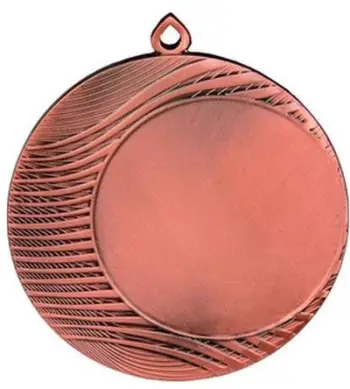 Medalje sportive Victoria Sport Bronze, 50mm, çelik, ngjyrë bronzi