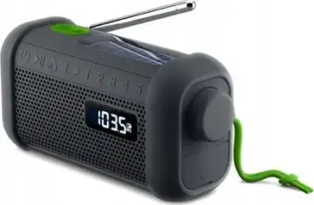 Radio portative Muse M-087R, panel solar, dinamo crank, me elektrik