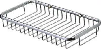 Raft dushi Stella 16.013, metal kromi, montim në mur, argjendtë