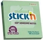 Fletëngjitëse Stickn Block 360 Degrees, 76 x 76 mm, jeshile - 1