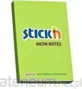 Fletëngjitëse vetëngjitëse Hopax Stickn Notes, 76 x 51mm, 100 fletë, neon jeshile