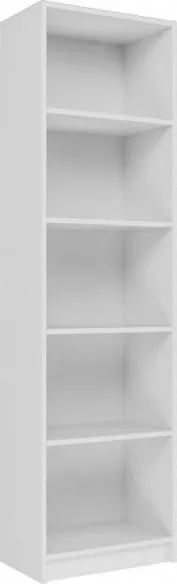 Raft librash Topeshop BOOKCASE R50, 181cm, i bardhë - 1