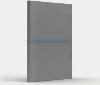 Fletore A5 Notebook Fun M Dots, faqe me pika, gri e hapur blu